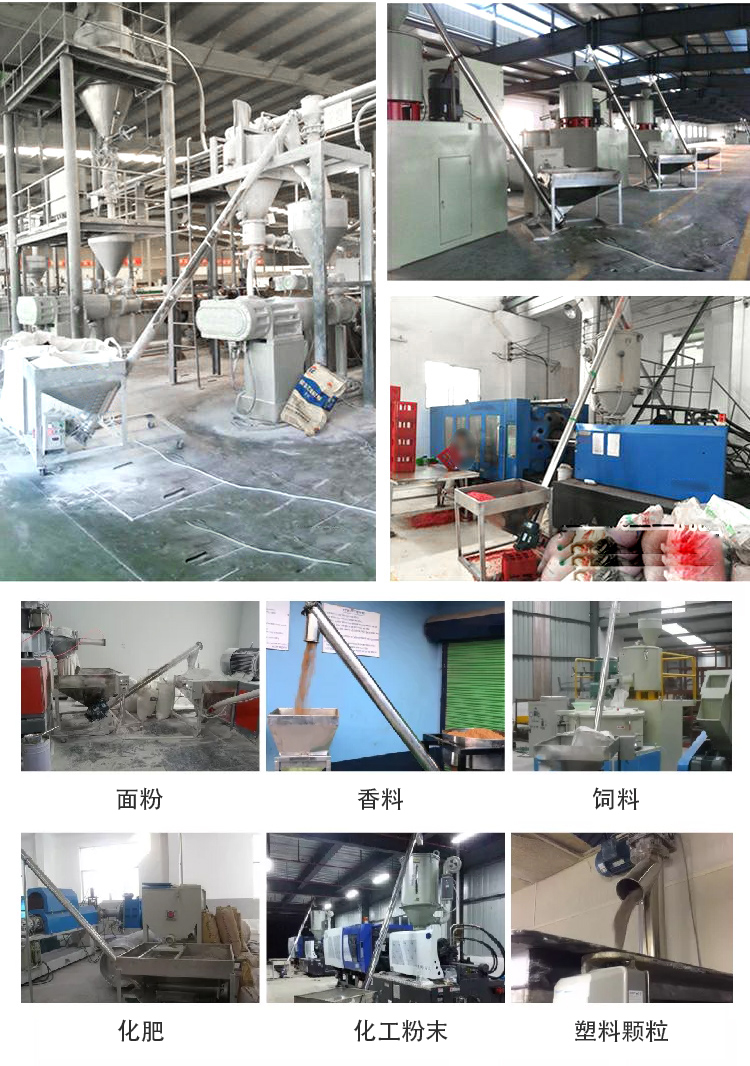 傾斜螺旋輸送機適用范圍：建材行業(yè)，化工行業(yè)，電力行業(yè)，煤炭行業(yè)，食品行業(yè)，造紙行業(yè)等